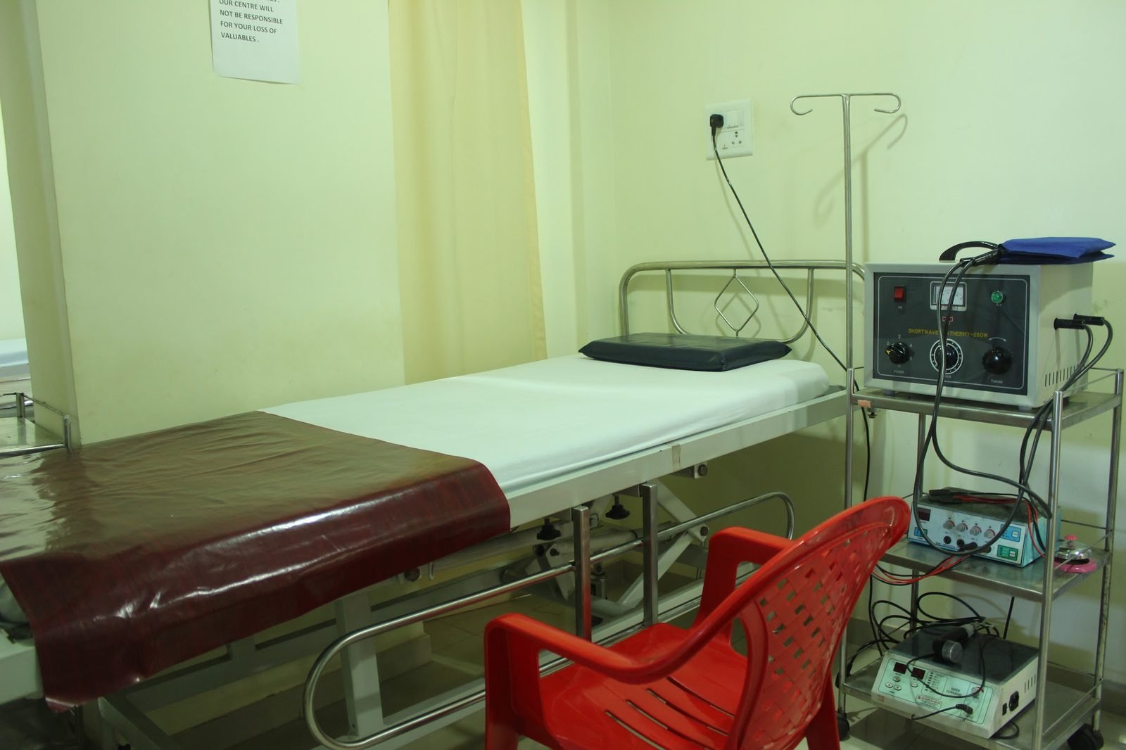 Examination room at the Pain Clinic of India Goa branch