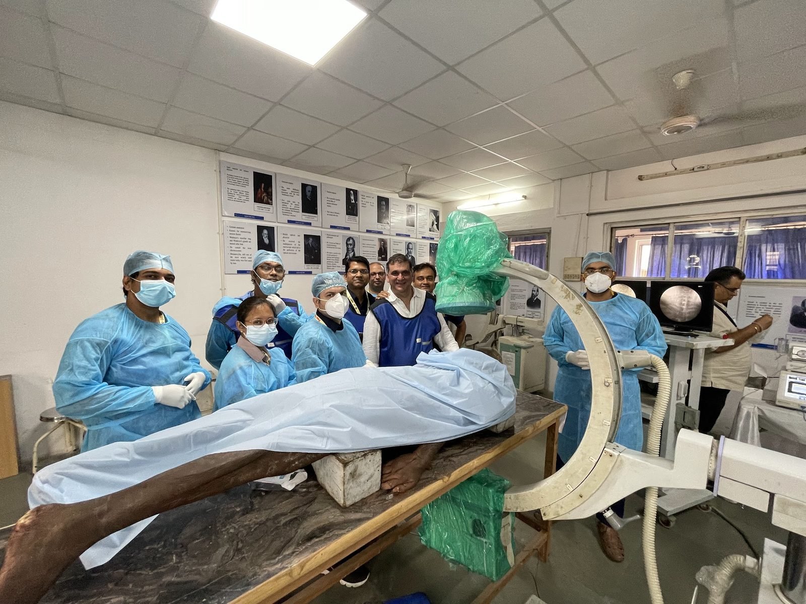 Pain Clinic of India clinical team during an interventional pain procedure