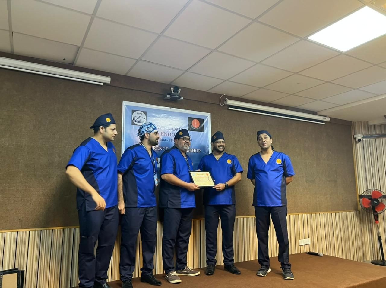 Pain Clinic of India clinical team receiving recognition